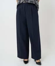 F6LAD10230 MICHEL KLEIN(小さいサイズ)(メゾン ドゥ サンク) [小さいサイズ]コージーワイドパンツ ネイビー