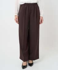 F6LAD10230 MICHEL KLEIN(小さいサイズ)(メゾン ドゥ サンク) [小さいサイズ]コージーワイドパンツ バーガンディ