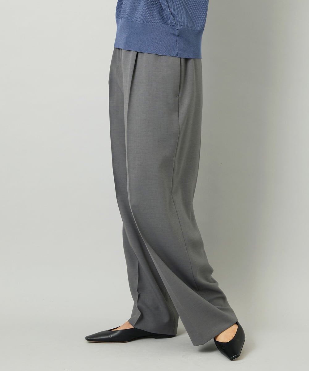 F6LAD10230 MICHEL KLEIN(小さいサイズ)(メゾン ドゥ サンク) [小さいサイズ]コージーワイドパンツ バーガンディ