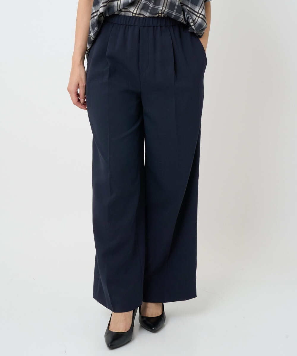 F6LAD10230 MICHEL KLEIN(小さいサイズ)(メゾン ドゥ サンク) [小さいサイズ]コージーワイドパンツ バーガンディ