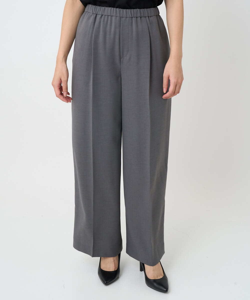 F6LAD10230 MICHEL KLEIN(小さいサイズ)(メゾン ドゥ サンク) [小さいサイズ]コージーワイドパンツ バーガンディ