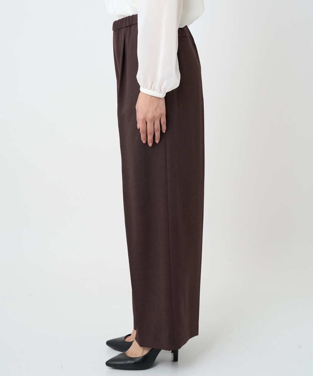 F6LAD10230 MICHEL KLEIN(小さいサイズ)(メゾン ドゥ サンク) [小さいサイズ]コージーワイドパンツ バーガンディ