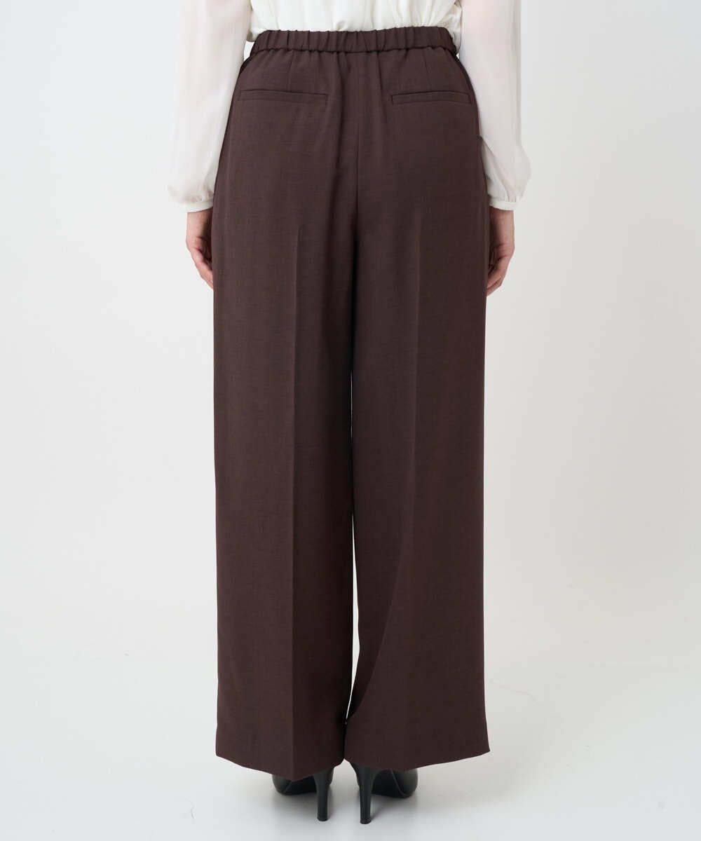 F6LAD10230 MICHEL KLEIN(小さいサイズ)(メゾン ドゥ サンク) [小さいサイズ]コージーワイドパンツ バーガンディ