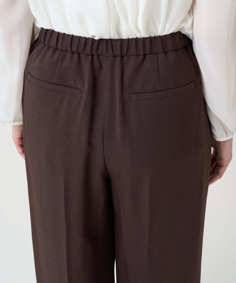 F6LAD10230 MICHEL KLEIN(小さいサイズ)(メゾン ドゥ サンク) [小さいサイズ]コージーワイドパンツ バーガンディ