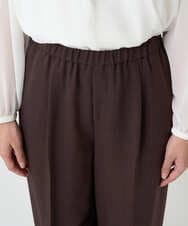 F6LAD10230 MICHEL KLEIN(小さいサイズ)(メゾン ドゥ サンク) [小さいサイズ]コージーワイドパンツ バーガンディ