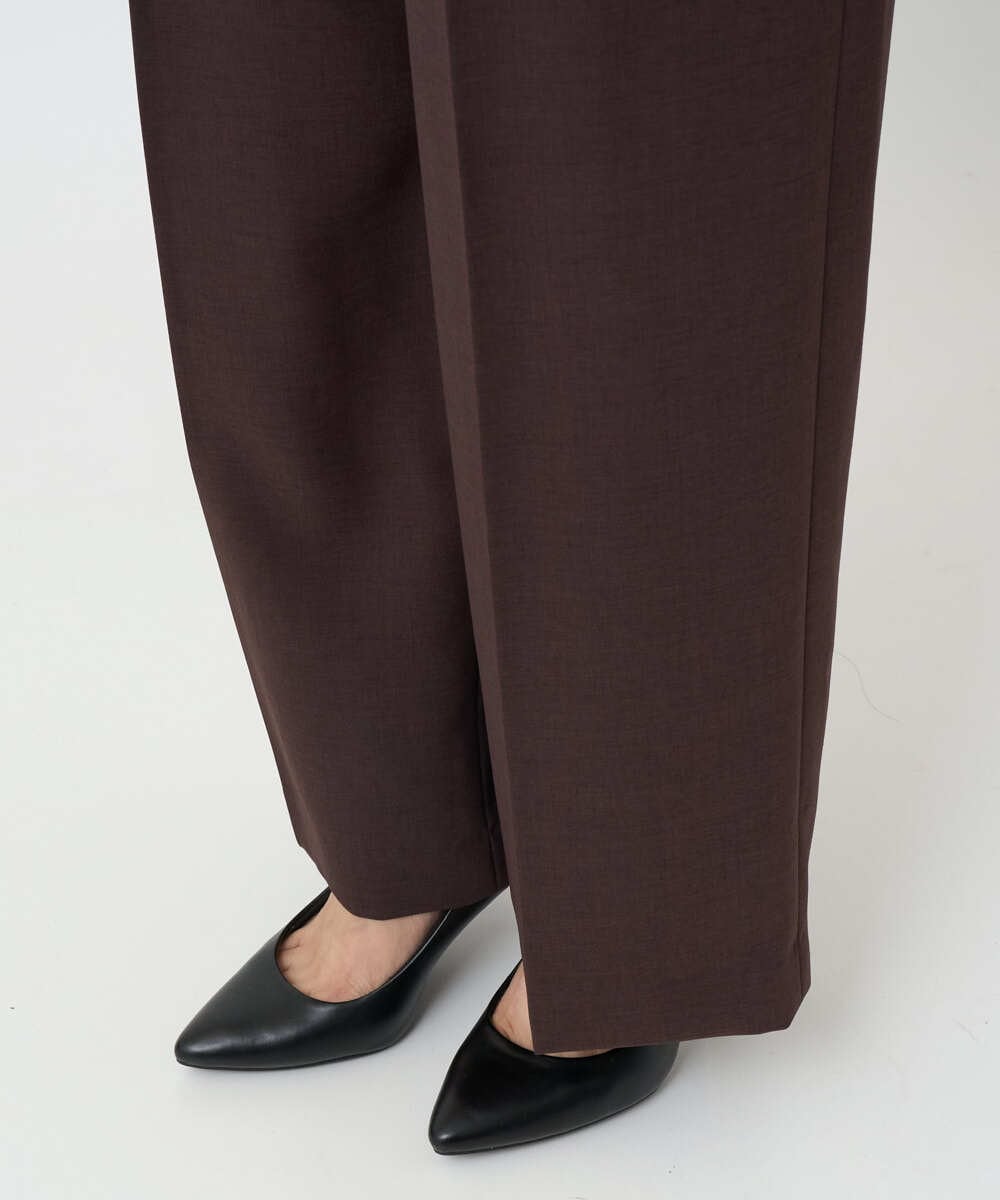 F6LAD10230 MICHEL KLEIN(小さいサイズ)(メゾン ドゥ サンク) [小さいサイズ]コージーワイドパンツ バーガンディ