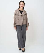 F6LAD10230 MICHEL KLEIN(小さいサイズ)(メゾン ドゥ サンク) [小さいサイズ]コージーワイドパンツ バーガンディ