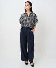 F6LAD10230 MICHEL KLEIN(小さいサイズ)(メゾン ドゥ サンク) [小さいサイズ]コージーワイドパンツ バーガンディ