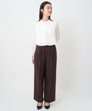 F6LAD10230 MICHEL KLEIN(小さいサイズ)(メゾン ドゥ サンク) [小さいサイズ]コージーワイドパンツ バーガンディ