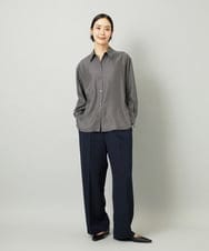 F6LAD10230 MICHEL KLEIN(小さいサイズ)(メゾン ドゥ サンク) [小さいサイズ]コージーワイドパンツ バーガンディ