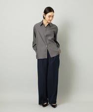 F6LAD10230 MICHEL KLEIN(小さいサイズ)(メゾン ドゥ サンク) [小さいサイズ]コージーワイドパンツ バーガンディ