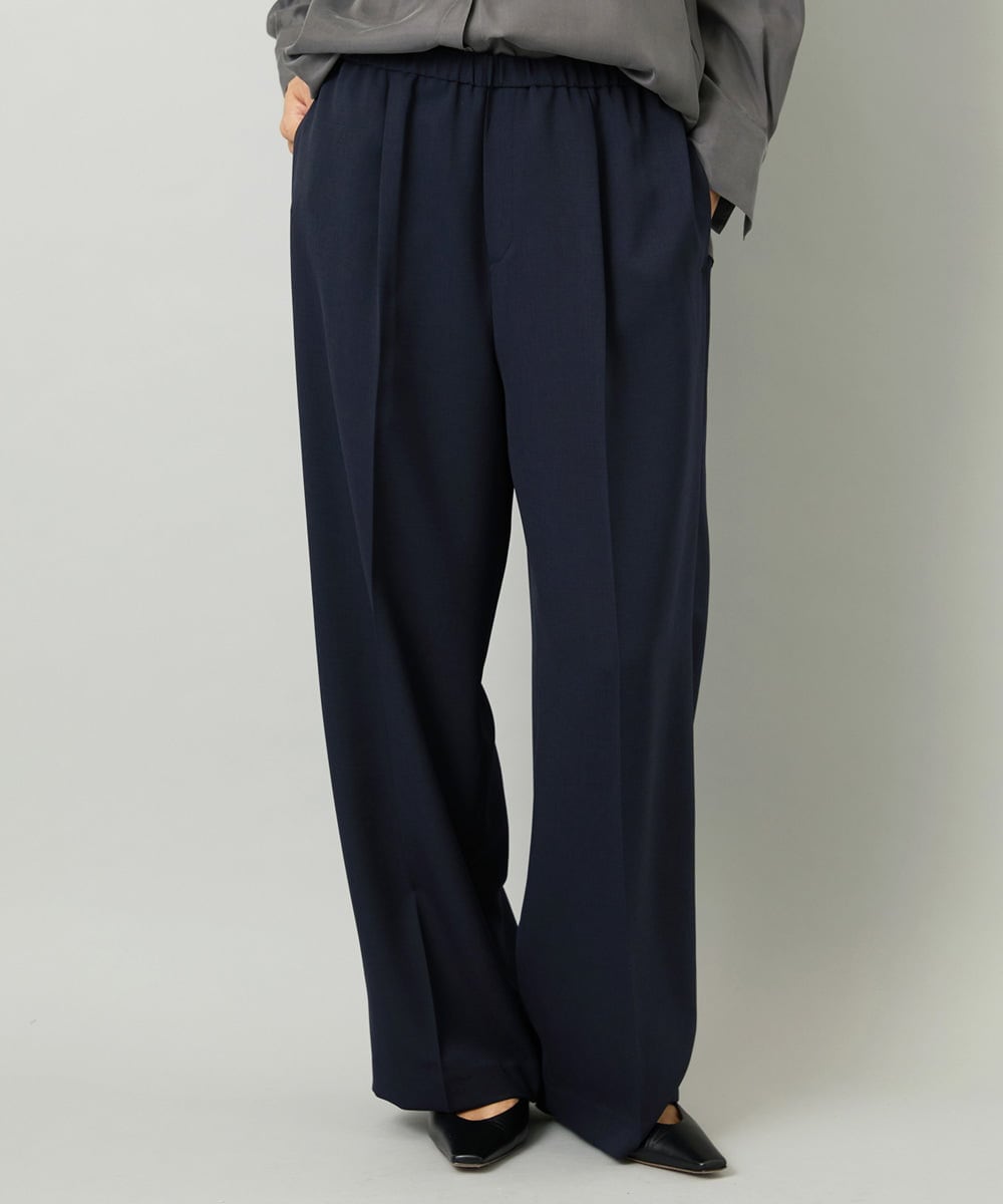 F6LAD10230 MICHEL KLEIN(小さいサイズ)(メゾン ドゥ サンク) [小さいサイズ]コージーワイドパンツ バーガンディ