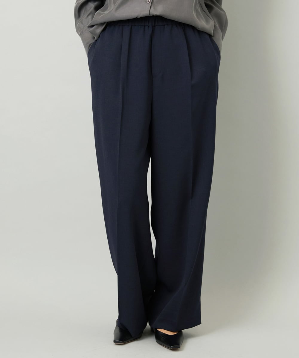 F6LAD10230 MICHEL KLEIN(小さいサイズ)(メゾン ドゥ サンク) [小さいサイズ]コージーワイドパンツ バーガンディ