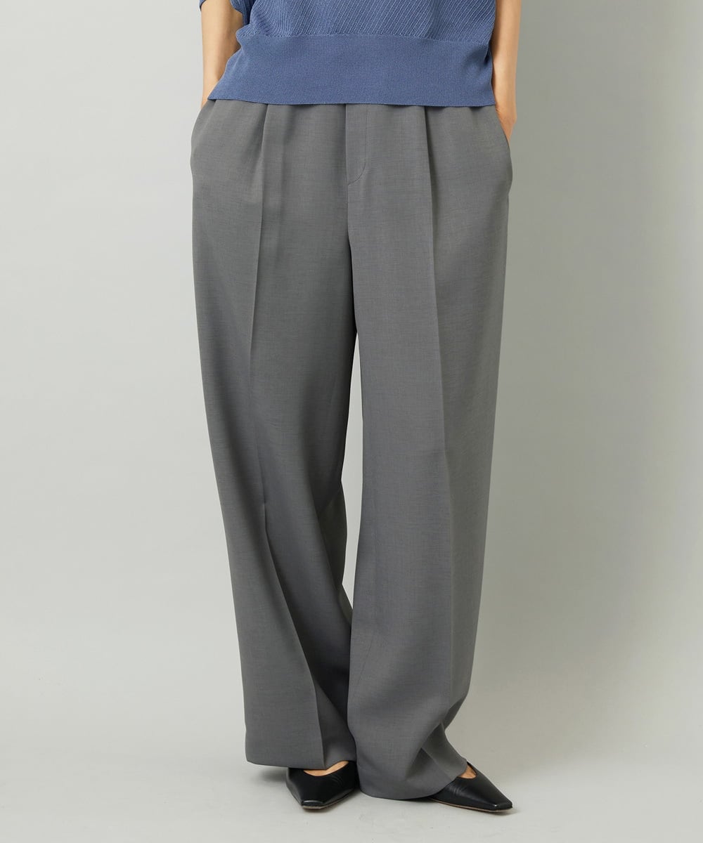 F6LAD10230 MICHEL KLEIN(小さいサイズ)(メゾン ドゥ サンク) [小さいサイズ]コージーワイドパンツ バーガンディ