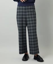 F6LAD28180 MICHEL KLEIN(小さいサイズ)(メゾン ドゥ サンク) [小さいサイズ][定番人気]ストレッチ裏起毛ワイドパンツ ライトグレー