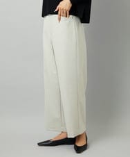 F6LAD28180 MICHEL KLEIN(小さいサイズ)(メゾン ドゥ サンク) [小さいサイズ][定番人気]ストレッチ裏起毛ワイドパンツ ライトグレー