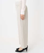 F6LAD28180 MICHEL KLEIN(小さいサイズ)(メゾン ドゥ サンク) [小さいサイズ][定番人気]ストレッチ裏起毛ワイドパンツ ライトグレー