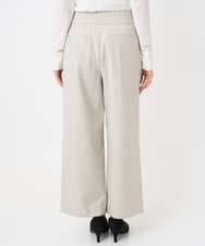 F6LAD28180 MICHEL KLEIN(小さいサイズ)(メゾン ドゥ サンク) [小さいサイズ][定番人気]ストレッチ裏起毛ワイドパンツ ライトグレー