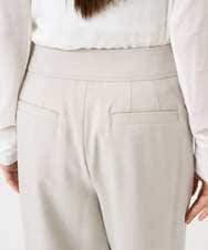 F6LAD28180 MICHEL KLEIN(小さいサイズ)(メゾン ドゥ サンク) [小さいサイズ][定番人気]ストレッチ裏起毛ワイドパンツ ライトグレー