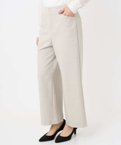 F6LAD28180 MICHEL KLEIN(小さいサイズ) [小さいサイズ][定番人気]ストレッチ裏起毛ワイドパンツ