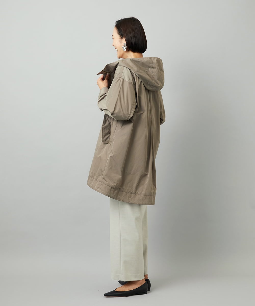 F6LAD28180 MICHEL KLEIN(小さいサイズ)(メゾン ドゥ サンク) [小さいサイズ][定番人気]ストレッチ裏起毛ワイドパンツ ライトグレー