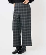 F6LAD28180 MICHEL KLEIN(小さいサイズ)(メゾン ドゥ サンク) [小さいサイズ][定番人気]ストレッチ裏起毛ワイドパンツ ライトグレー