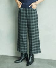 F6LAD28180 MICHEL KLEIN(小さいサイズ)(メゾン ドゥ サンク) [小さいサイズ][定番人気]ストレッチ裏起毛ワイドパンツ グレー