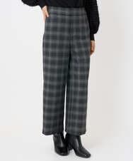 F6LAD28180 MICHEL KLEIN(小さいサイズ)(メゾン ドゥ サンク) [小さいサイズ][定番人気]ストレッチ裏起毛ワイドパンツ グレー