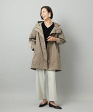 F6LAD28180 MICHEL KLEIN(小さいサイズ)(メゾン ドゥ サンク) [小さいサイズ][定番人気]ストレッチ裏起毛ワイドパンツ グレー