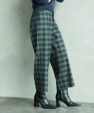 F6LAD28180 MICHEL KLEIN(小さいサイズ)(メゾン ドゥ サンク) [小さいサイズ][定番人気]ストレッチ裏起毛ワイドパンツ グレー