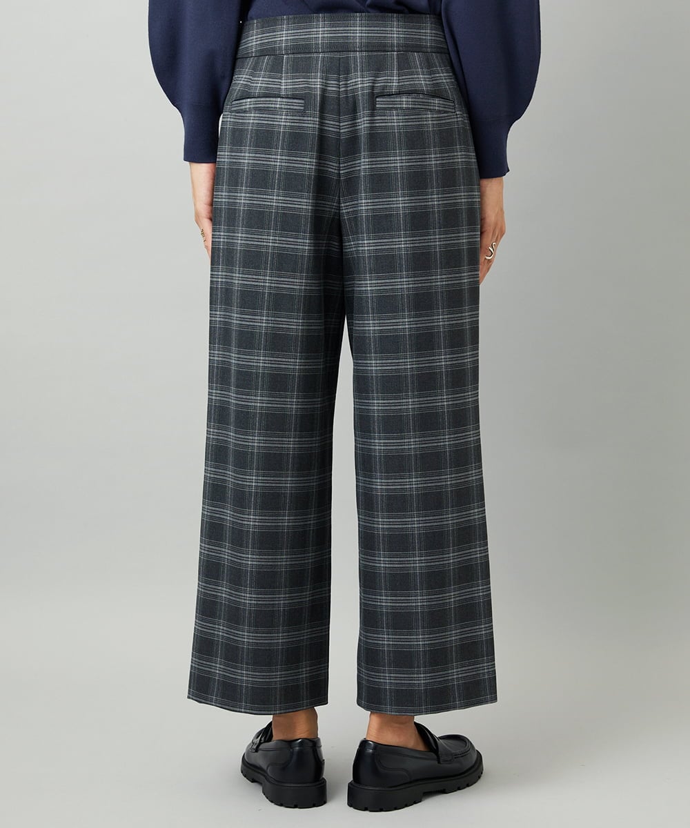 F6LAD28180 MICHEL KLEIN(小さいサイズ)(メゾン ドゥ サンク) [小さいサイズ][定番人気]ストレッチ裏起毛ワイドパンツ グレー