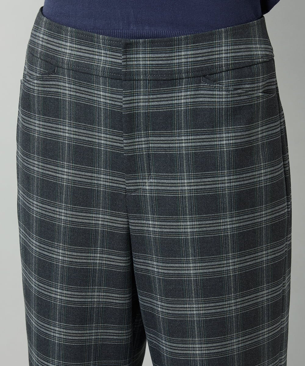 F6LAD28180 MICHEL KLEIN(小さいサイズ)(メゾン ドゥ サンク) [小さいサイズ][定番人気]ストレッチ裏起毛ワイドパンツ グレー