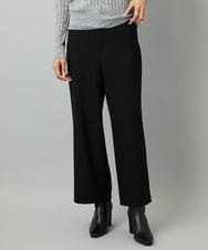 F6LAD28180 MICHEL KLEIN(小さいサイズ)(メゾン ドゥ サンク) [小さいサイズ][定番人気]ストレッチ裏起毛ワイドパンツ ブラック