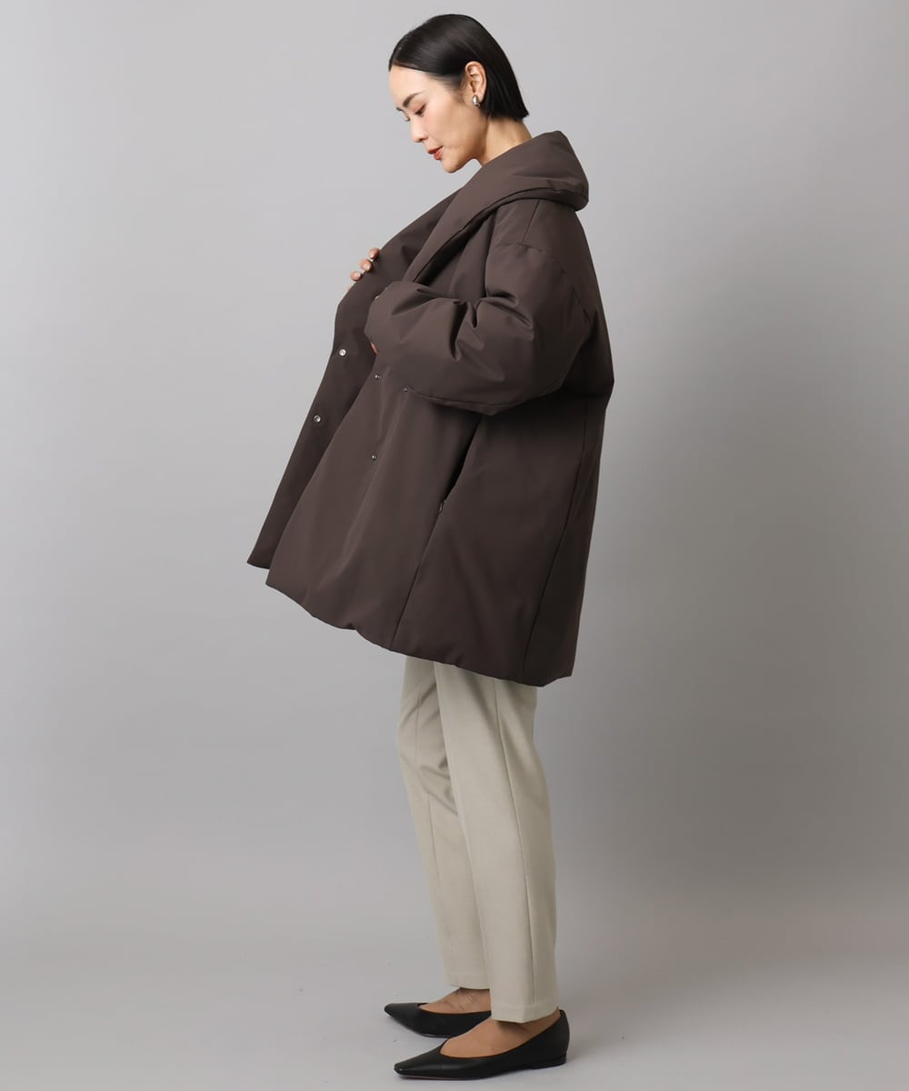 F6LAD31200 MICHEL KLEIN(小さいサイズ)(メゾン ドゥ サンク) [小さいサイズ]［定番人気/新色追加］裏起毛ワイドクロップドパンツ(機能素材) ベージュ