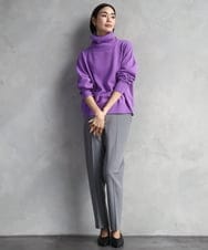 F6LAD31200 MICHEL KLEIN(小さいサイズ)(メゾン ドゥ サンク) [小さいサイズ]［定番人気/新色追加］裏起毛ワイドクロップドパンツ(機能素材) ベージュ