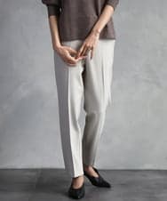 F6LAD31200 MICHEL KLEIN(小さいサイズ)(メゾン ドゥ サンク) [小さいサイズ]［定番人気/新色追加］裏起毛ワイドクロップドパンツ(機能素材) ベージュ