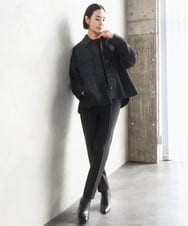 F6LAD31200 MICHEL KLEIN(小さいサイズ)(メゾン ドゥ サンク) [小さいサイズ]［定番人気/新色追加］裏起毛ワイドクロップドパンツ(機能素材) ベージュ