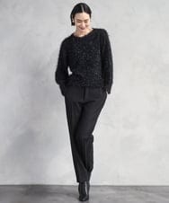 F6LAD31200 MICHEL KLEIN(小さいサイズ)(メゾン ドゥ サンク) [小さいサイズ]［定番人気/新色追加］裏起毛ワイドクロップドパンツ(機能素材) ベージュ