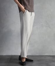 F6LAD31200 MICHEL KLEIN(小さいサイズ)(メゾン ドゥ サンク) [小さいサイズ]［定番人気/新色追加］裏起毛ワイドクロップドパンツ(機能素材) ベージュ