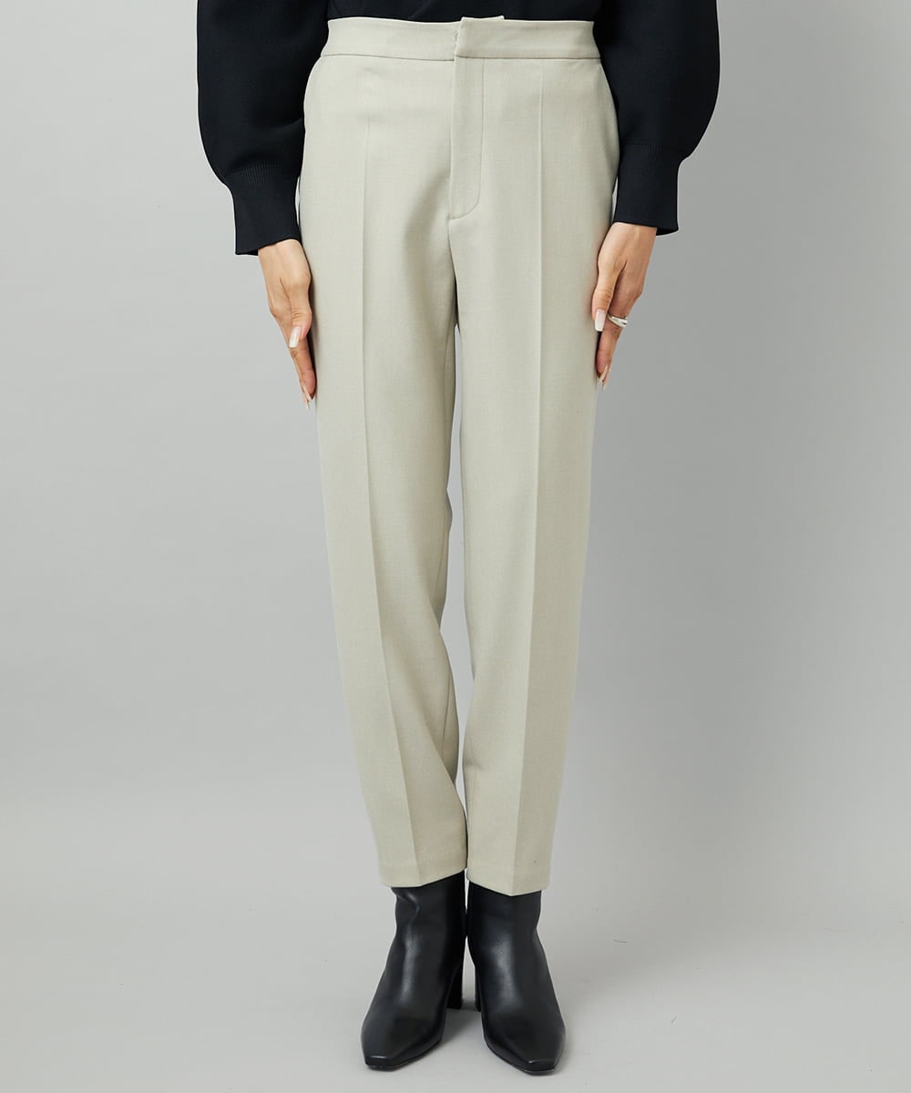 F6LAD31200 MICHEL KLEIN(小さいサイズ)(メゾン ドゥ サンク) [小さいサイズ]［定番人気/新色追加］裏起毛ワイドクロップドパンツ(機能素材) ベージュ