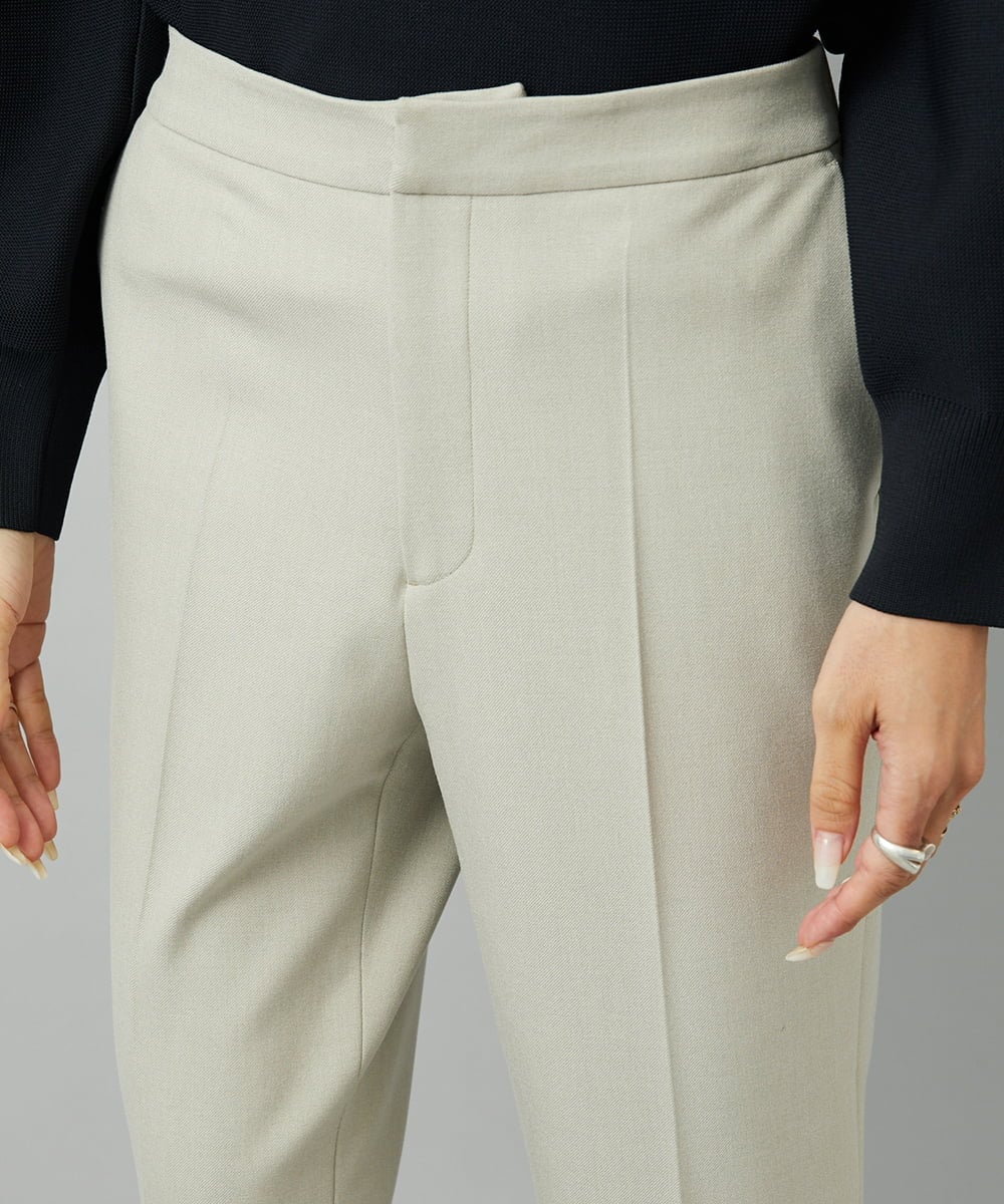 F6LAD31200 MICHEL KLEIN(小さいサイズ)(メゾン ドゥ サンク) [小さいサイズ]［定番人気/新色追加］裏起毛ワイドクロップドパンツ(機能素材) ベージュ