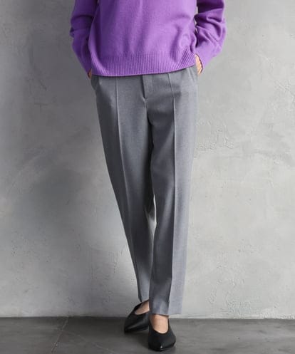 F6LAD31200 MICHEL KLEIN(小さいサイズ) [小さいサイズ]［定番人気/新色追加］裏起毛ワイドクロップドパンツ(機能素材)