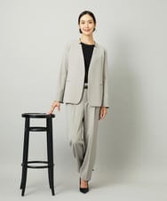 F6LAD35250 MICHEL KLEIN(小さいサイズ)(メゾン ドゥ サンク) [小さいサイズ][セットアップ対応]テーパードパンツ グレー