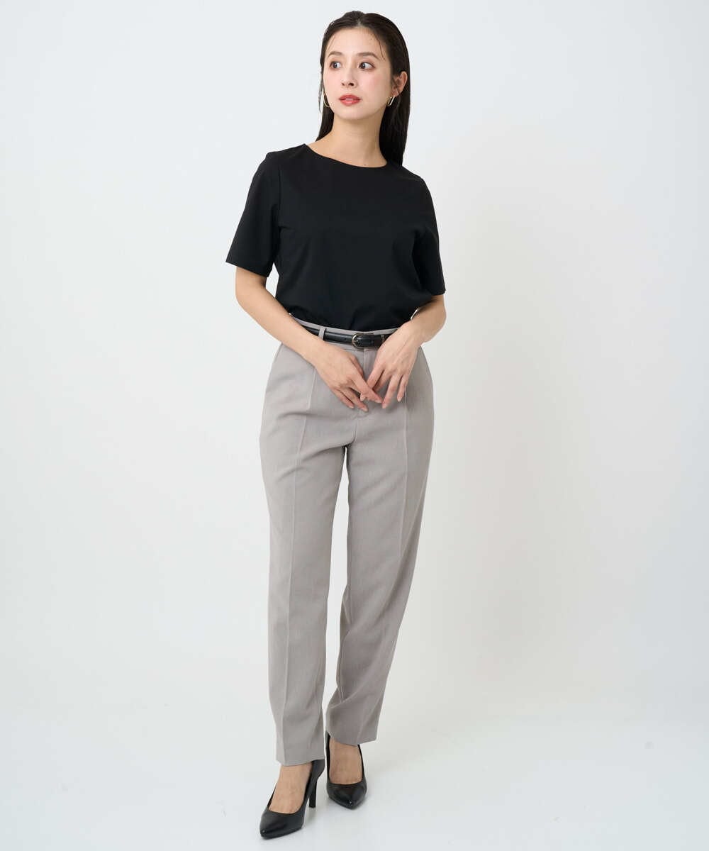 F6LAD35250 MICHEL KLEIN(小さいサイズ)(メゾン ドゥ サンク) [小さいサイズ][セットアップ対応]テーパードパンツ グレー