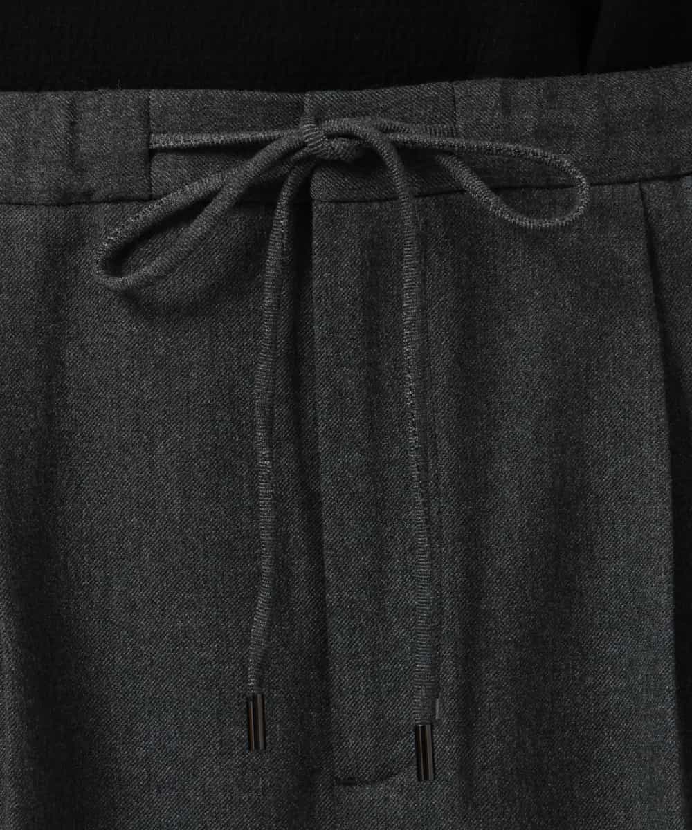 F6LAG40260 MICHEL KLEIN(小さいサイズ)(メゾン ドゥ サンク) 【小さいサイズ】センタープレスワイドパンツ グレー