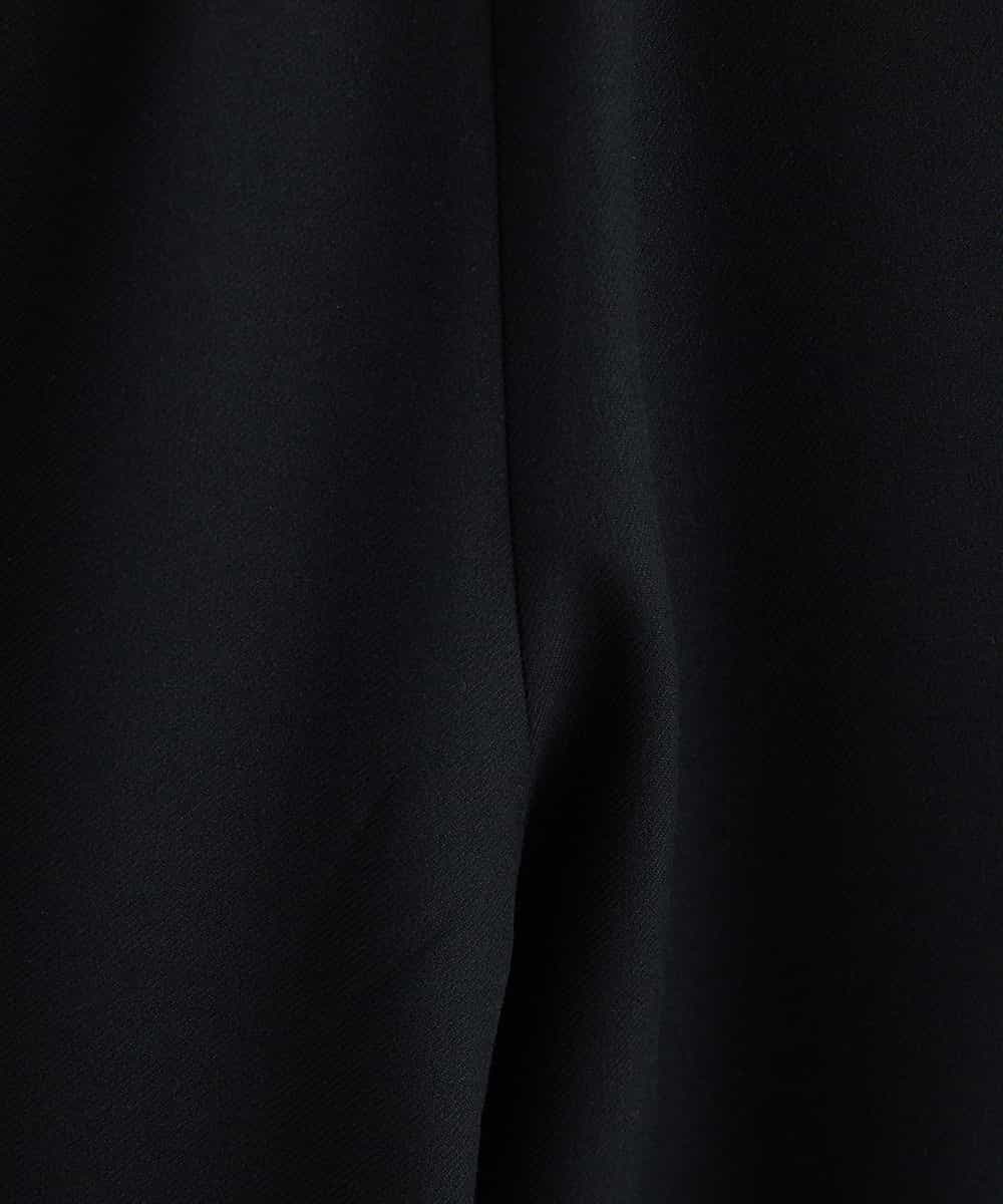 F6LAP62170 MICHEL KLEIN(小さいサイズ)(メゾン ドゥ サンク) 【機能性素材/洗える】裏起毛ワイドパンツ(小さいサイズ) ブラック(94)