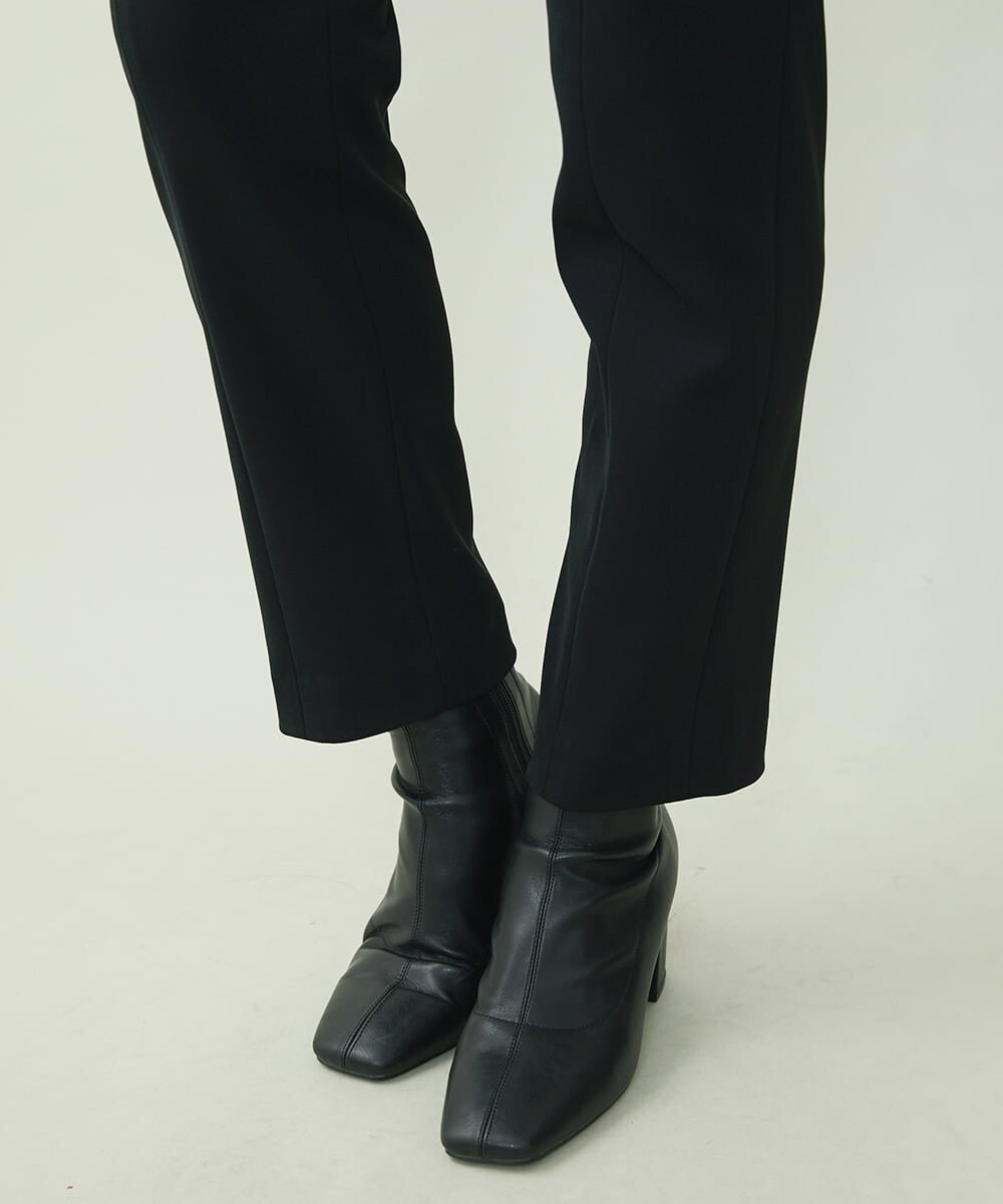 F6LAS19200 MICHEL KLEIN(小さいサイズ)(メゾン ドゥ サンク) [小さいサイズ]ストレッチテーパードパンツ（セットアップ対応） ブラック(94)