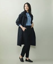 F6LAS19200 MICHEL KLEIN(小さいサイズ)(メゾン ドゥ サンク) [小さいサイズ]ストレッチテーパードパンツ（セットアップ対応） ブラック(94)