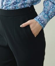 F6LAS19200 MICHEL KLEIN(小さいサイズ)(メゾン ドゥ サンク) [小さいサイズ]ストレッチテーパードパンツ（セットアップ対応） ブラック(94)