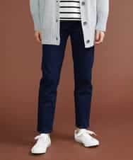 F6LAS43230 MICHEL KLEIN(小さいサイズ)(メゾン ドゥ サンク) [小さいサイズ]裏起毛ストレッチデニム（インディゴ） ネイビー(57)